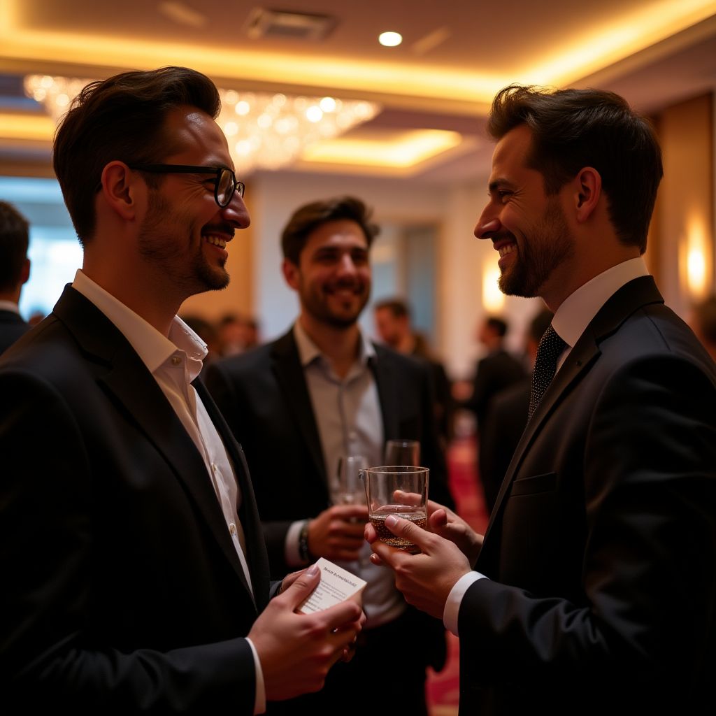 Evento de networking con clientes internacionales