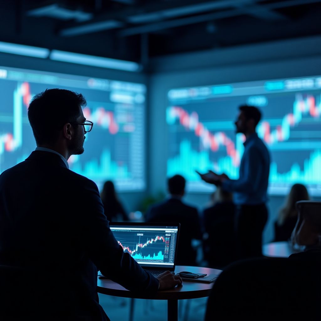 Ponente explicando el mercado argentino